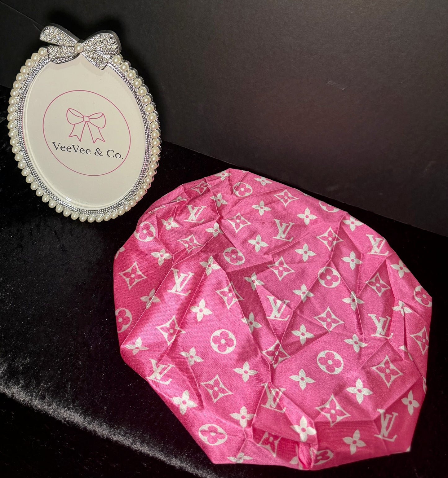 Pink Dream Satin Bonnet Duo