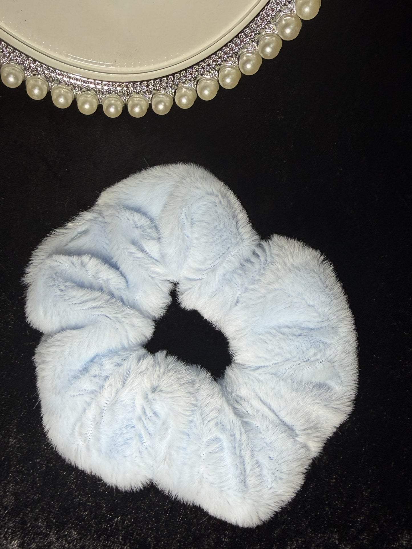 Cloud Baby Fuzzy Scrunchie