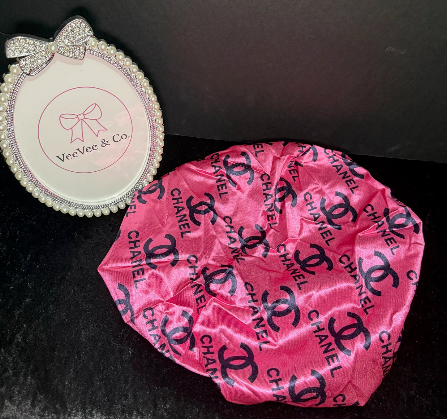 Pink Dream Satin Bonnet Duo