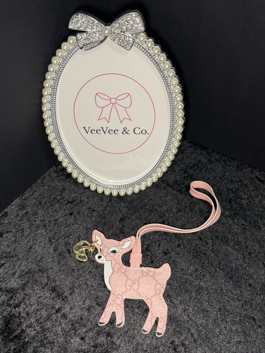 Blush Bambi Bag Charm