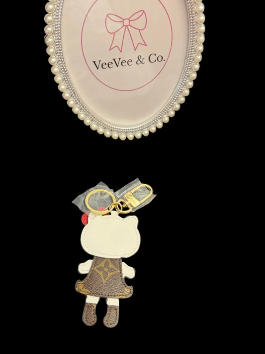 Luxe Kitty Charm Keychain