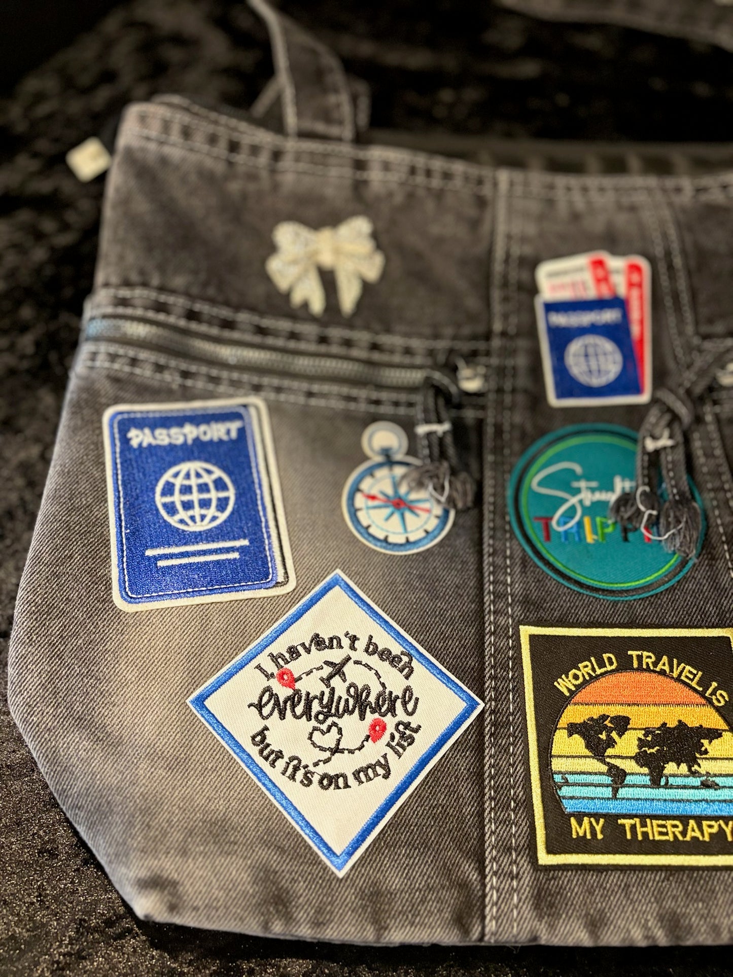 Jet Lag Babe Denim Tote