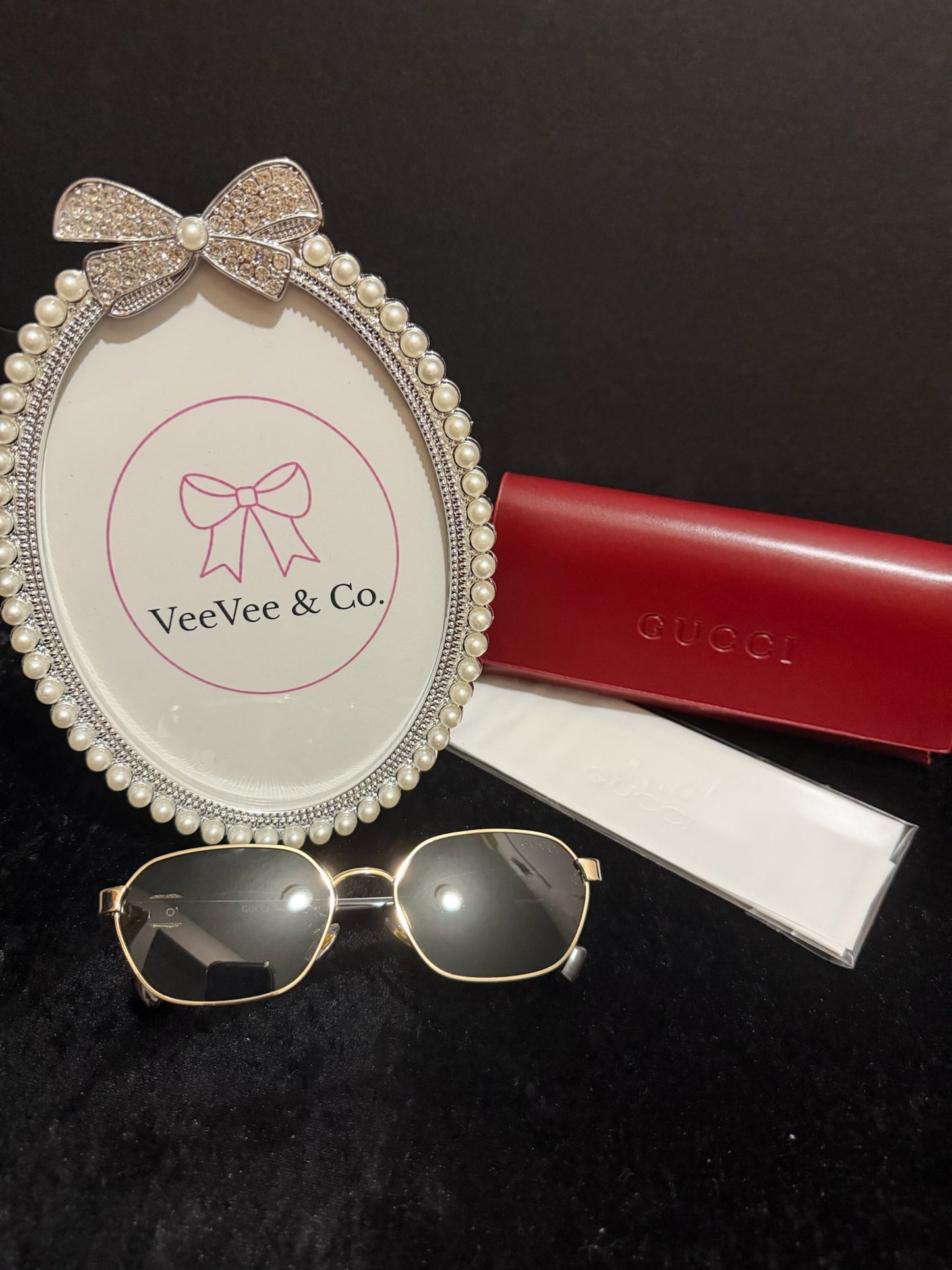 Midnight Honey Oval Shades