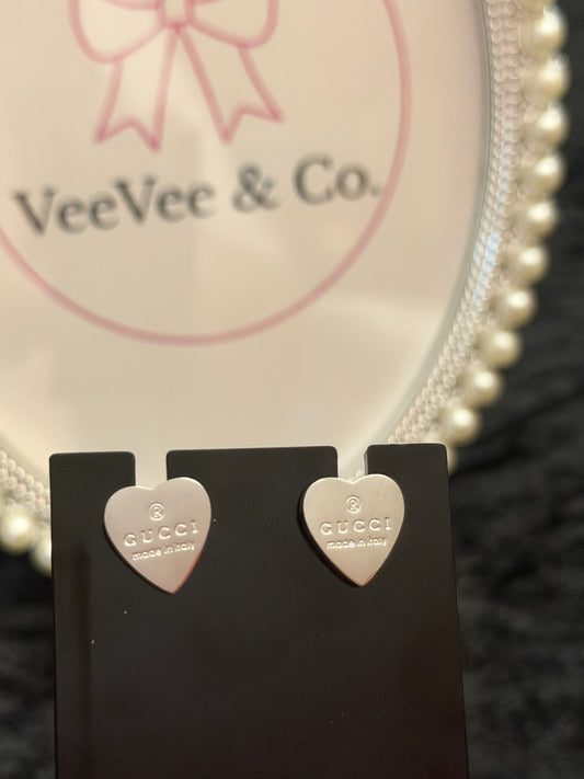 Silver Sweetheart Mini Luxe Studs