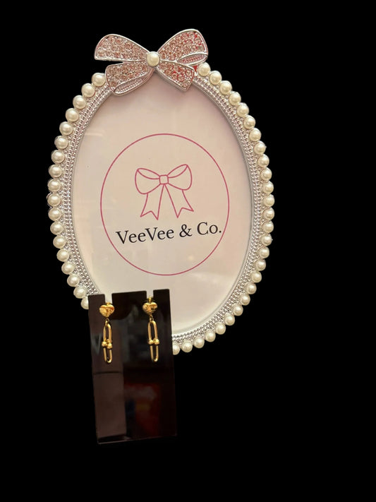 Golden Love Drop Earrings