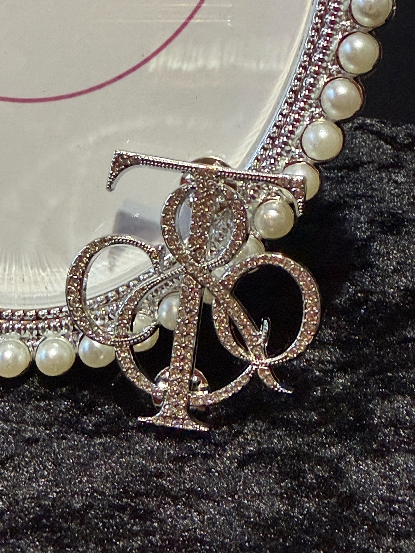 Crystal Elegance Statement Pin
