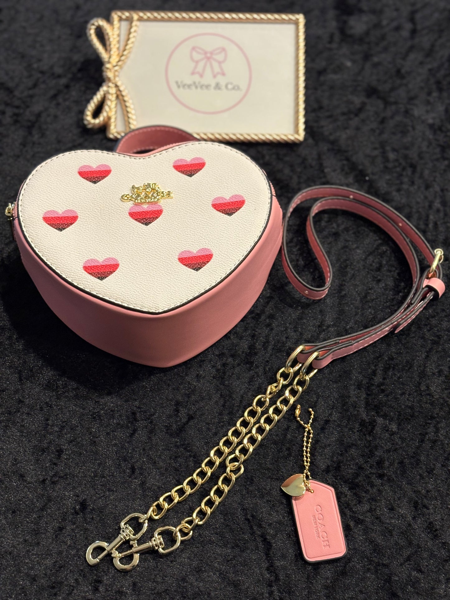 Love Story Heart Bag – Cream Multicolor Heart Edition