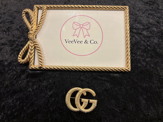 Golden Glow Statement Brooch