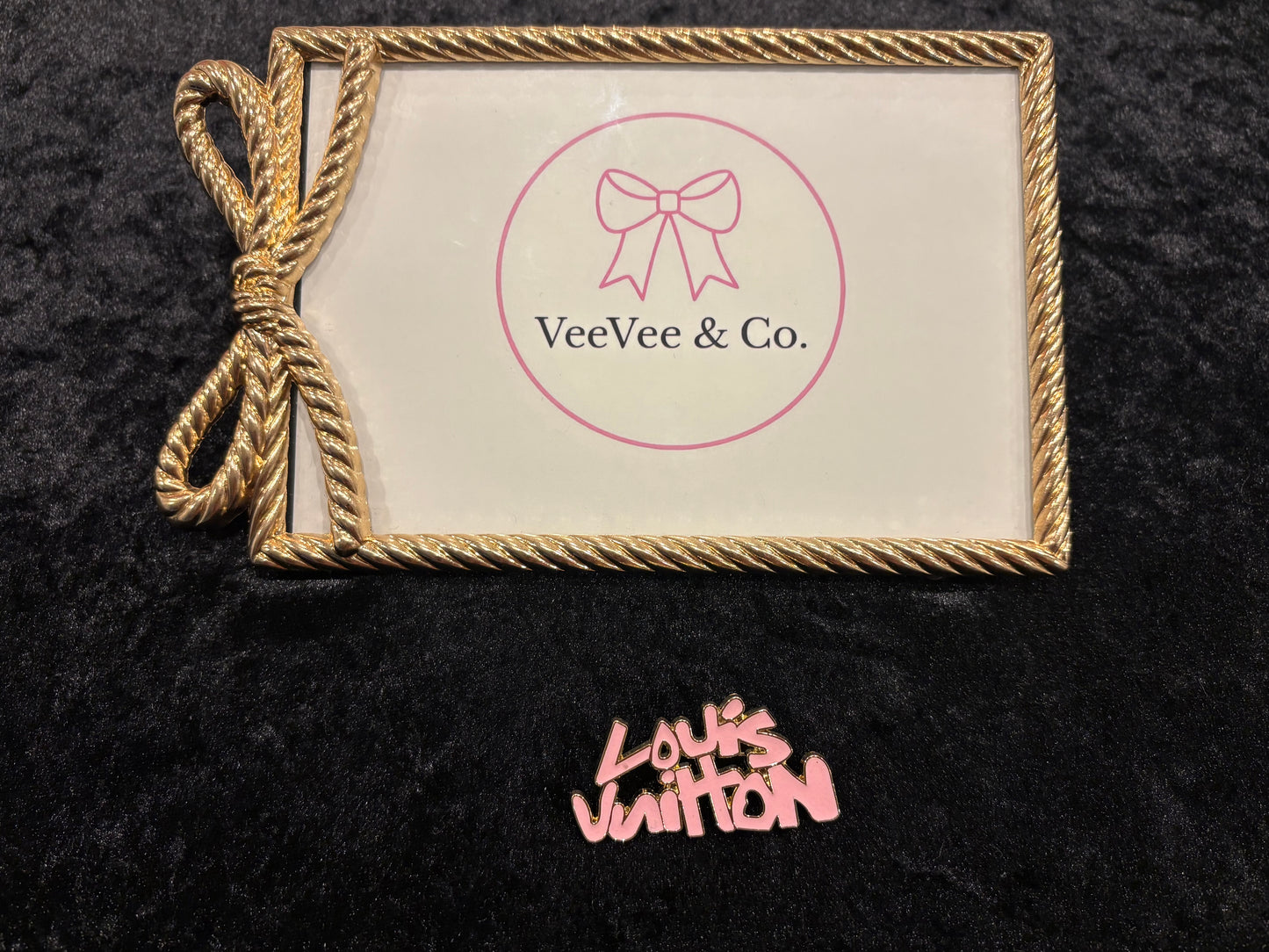 Pink Glam Nameplate Brooch