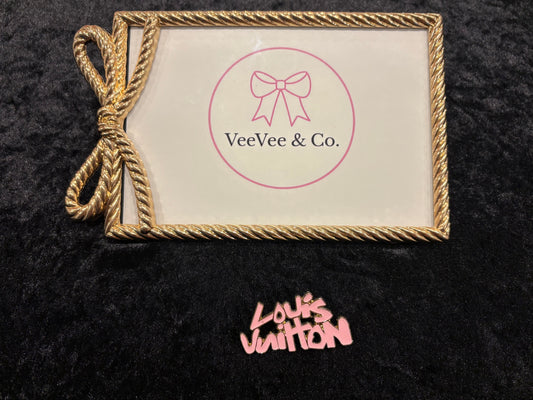 Pink Glam Nameplate Brooch