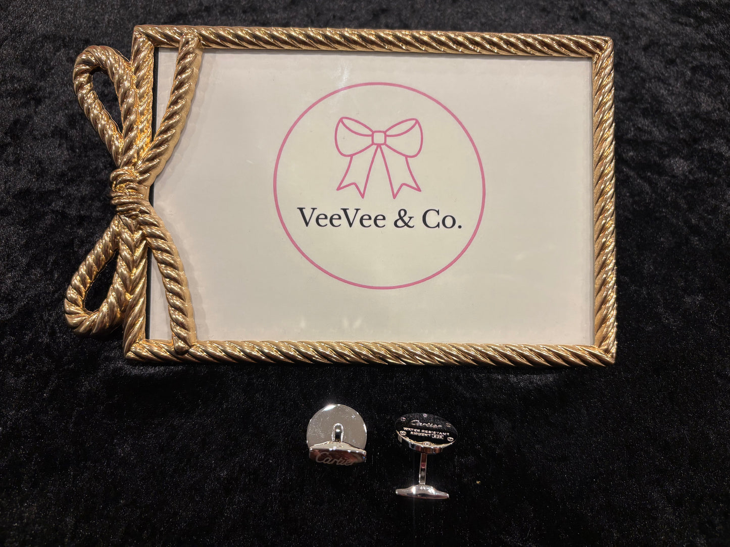Silver Screw-Detail Luxe Cuff Links