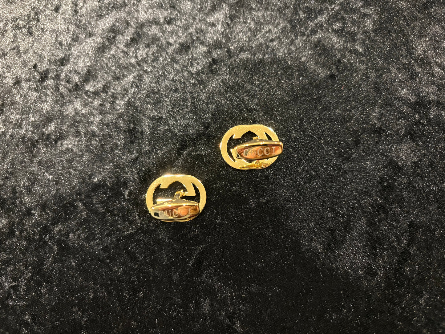 Interlocking Double-G Style Cuff Links | Gold or Gunmetal Finish