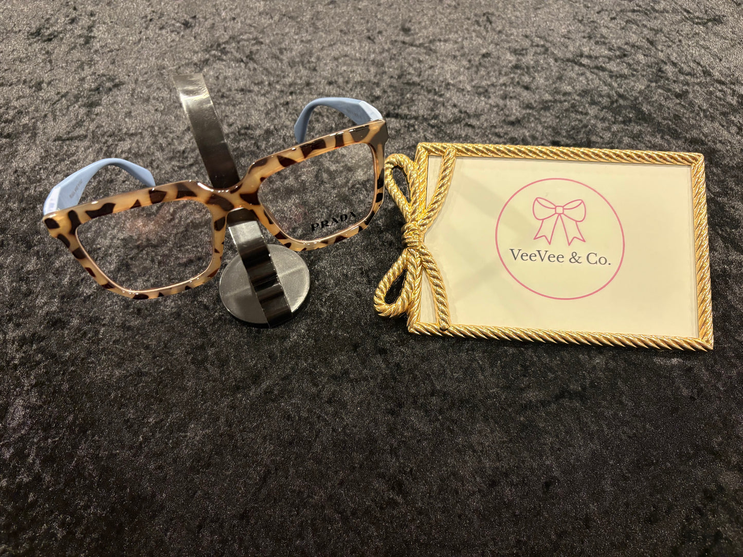 Ocean Mist Eyewear | Tortoise Lens Clear Frame Statement Glasses
