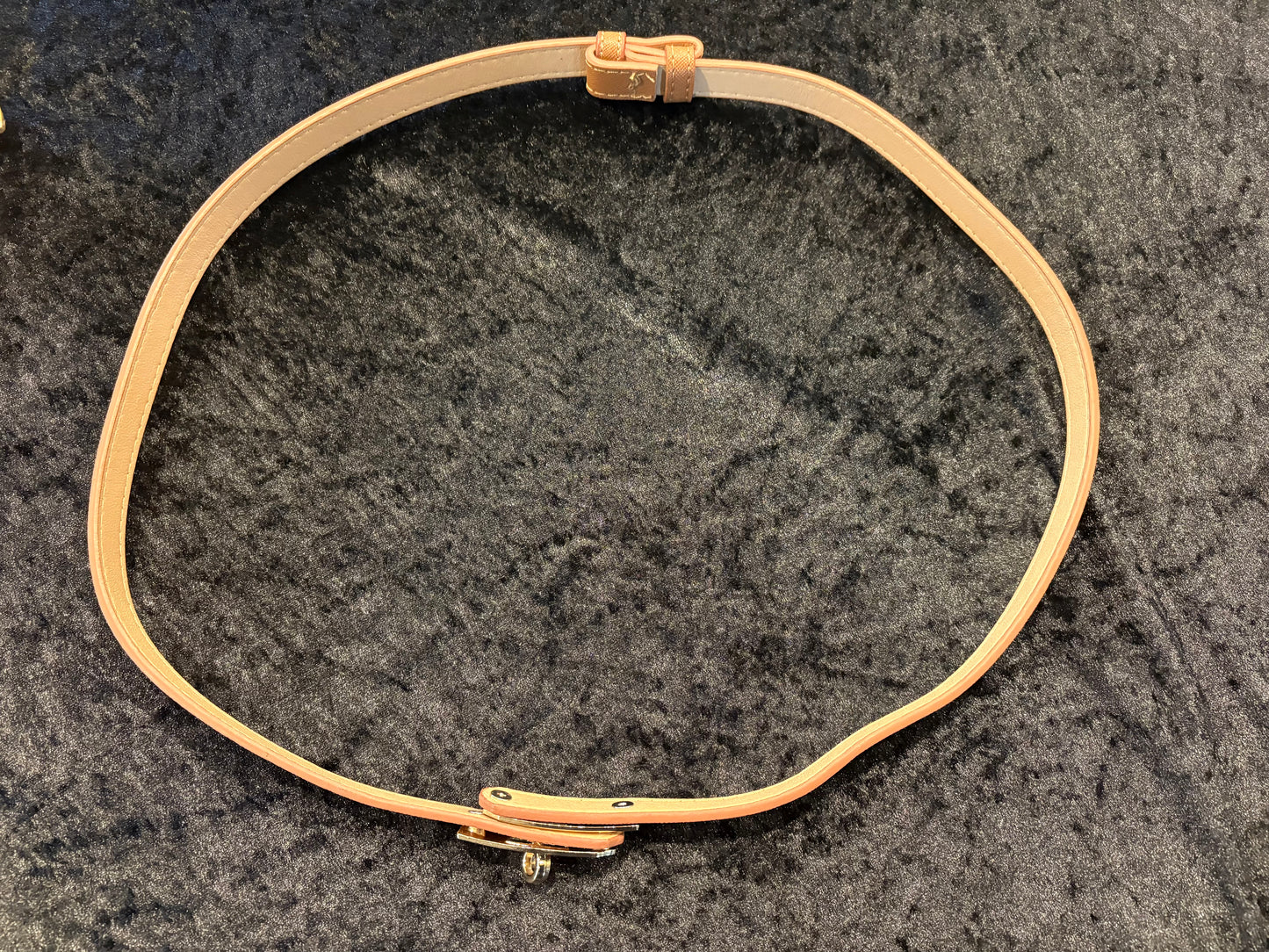 Golden Chestnut Skinny Belt