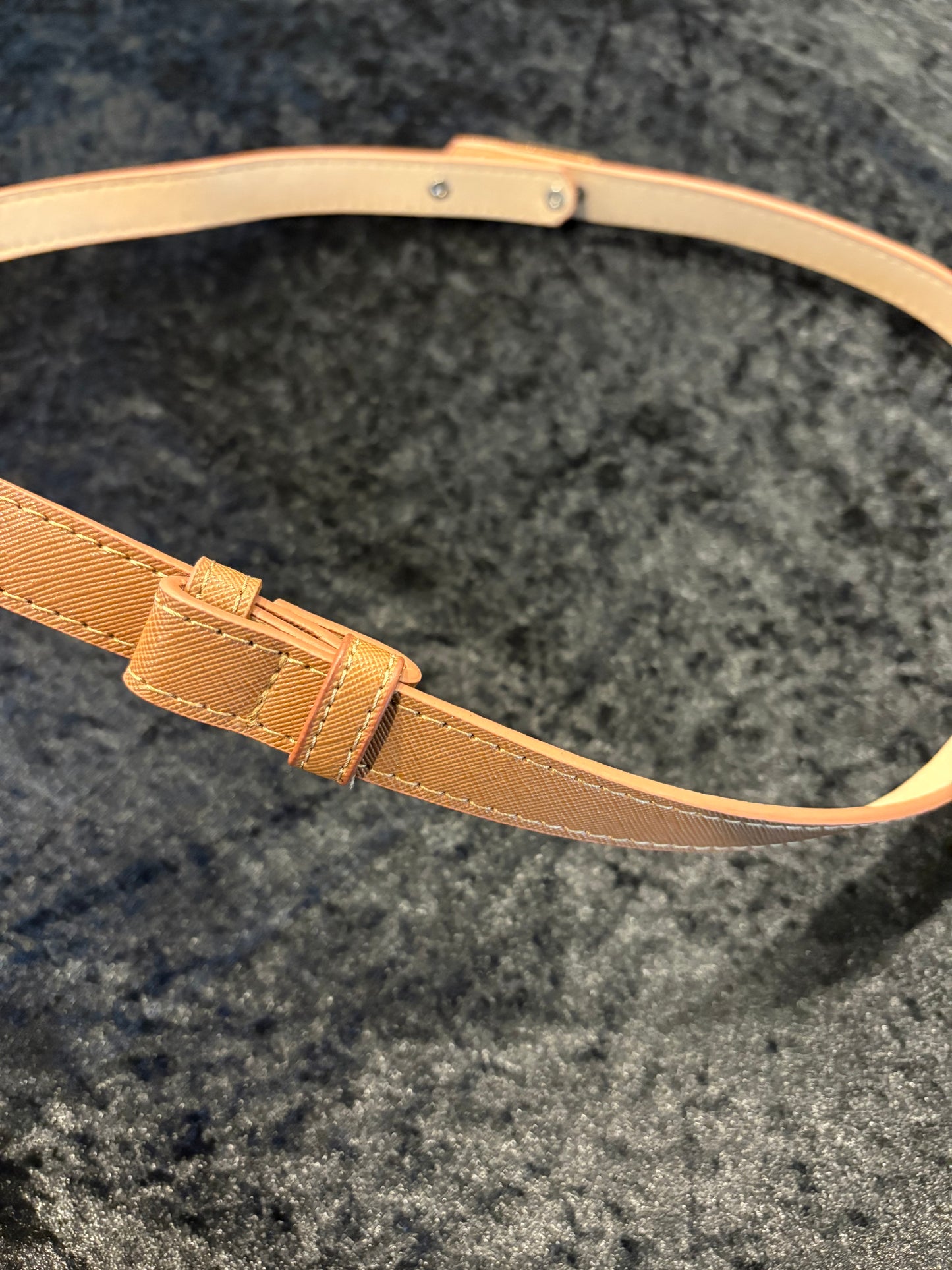 Golden Chestnut Skinny Belt