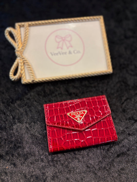 Cherry Luxe Accordion Card Holder