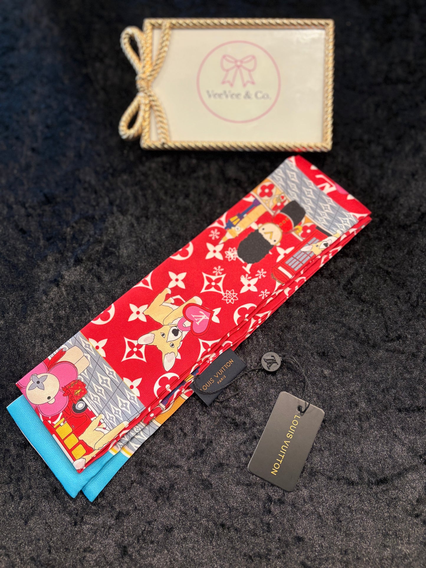 Cherry Pop Monogram Scarf