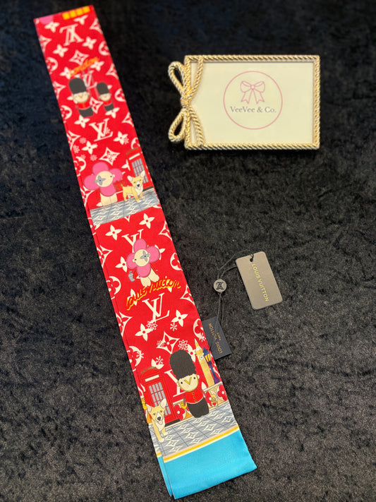 Cherry Pop Monogram Scarf