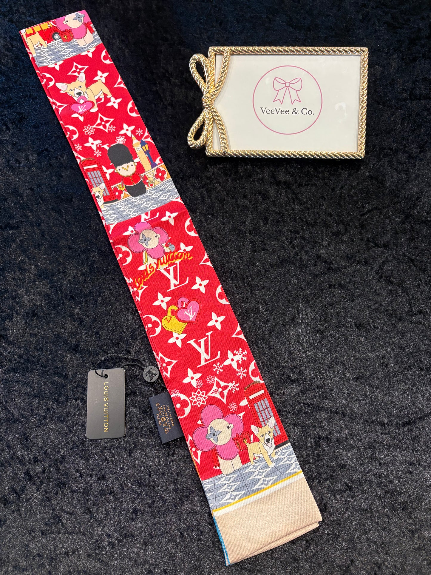 Cherry Pop Monogram Scarf