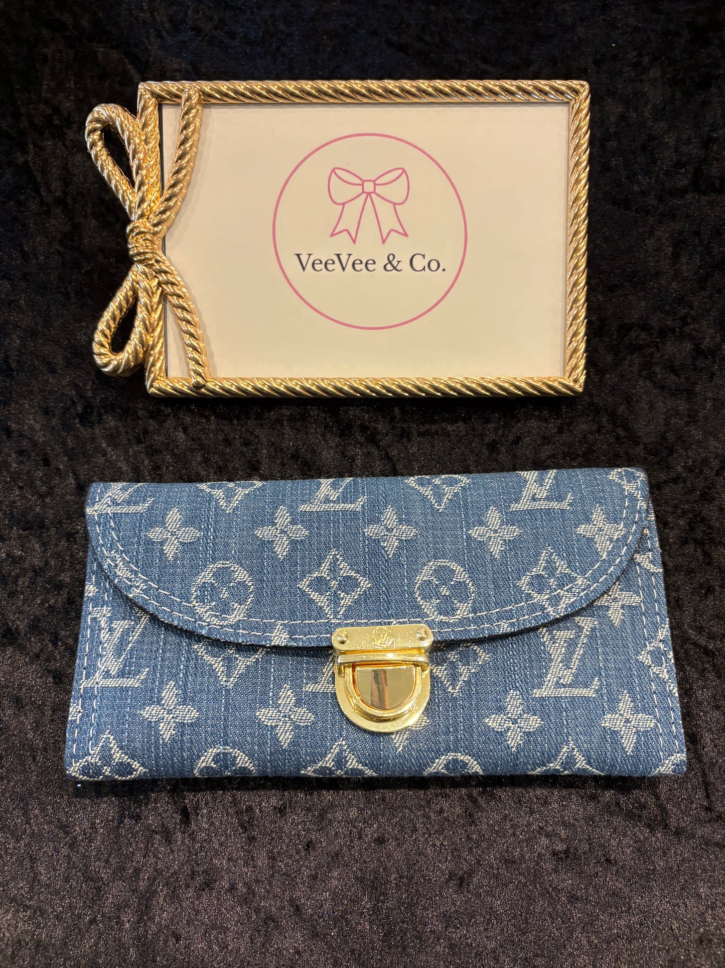 Blue Hour Monogram Wallet