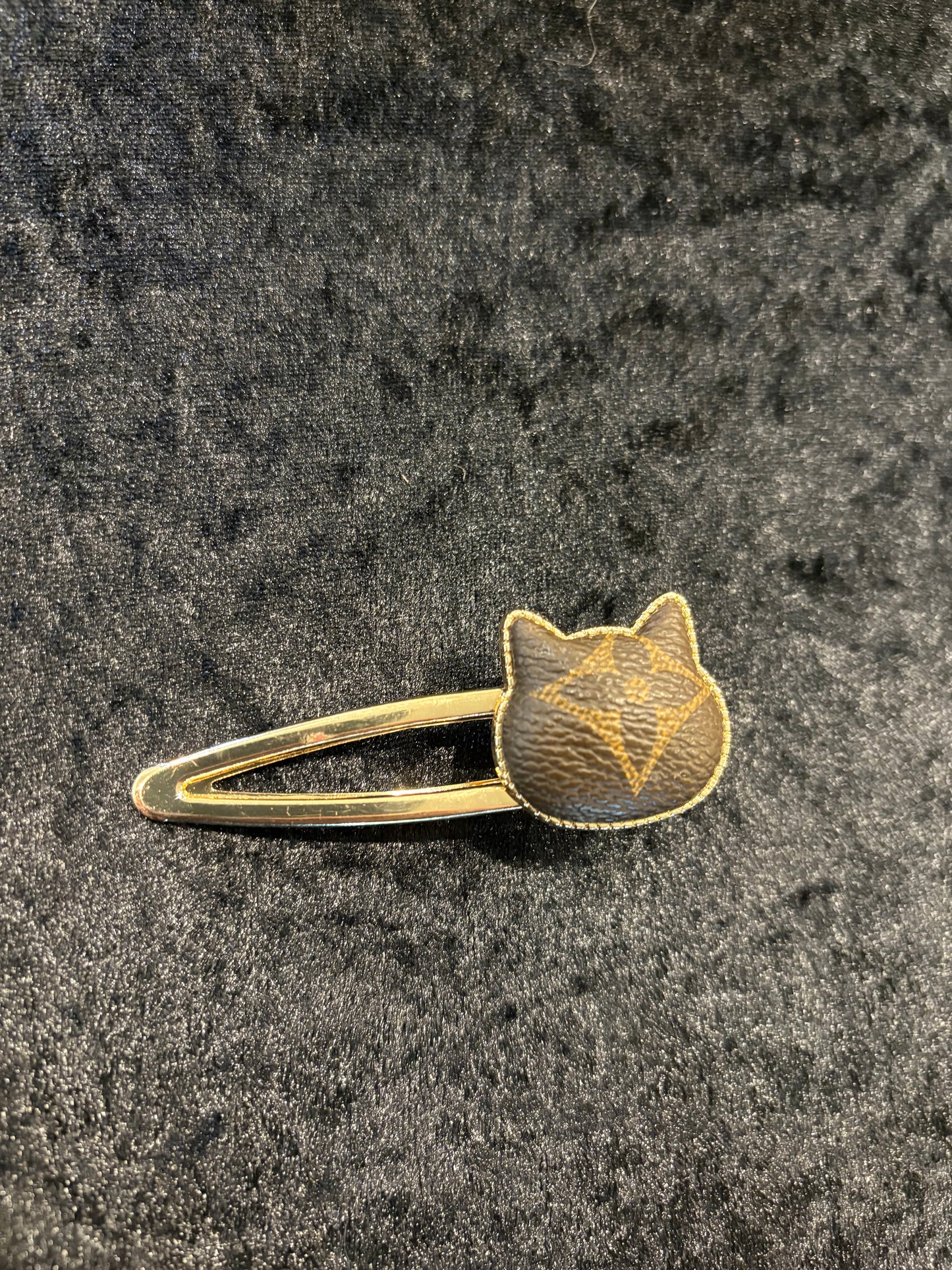Monogram Kitty Snap Hair Clip