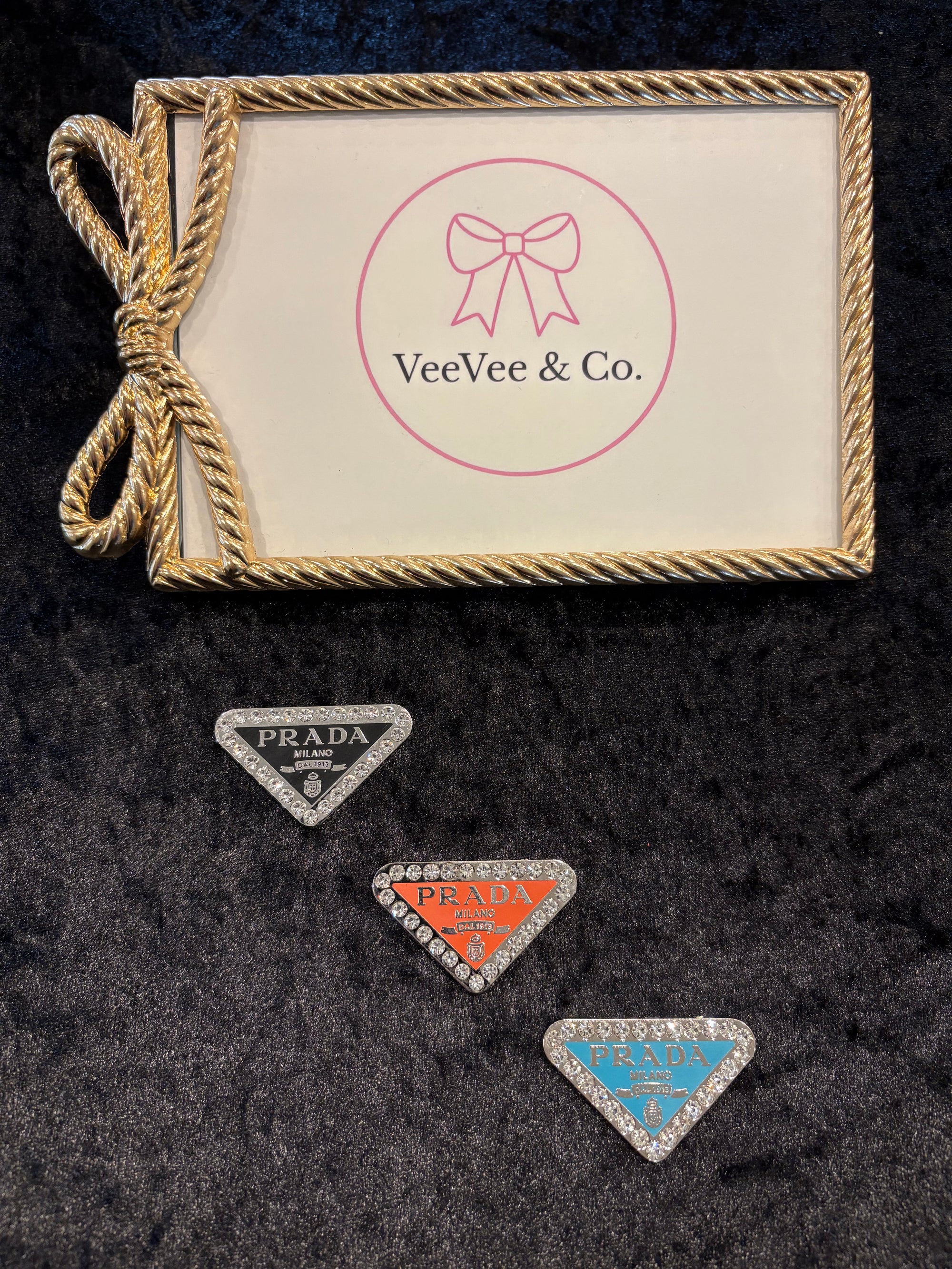 Rhinestone Triangle Charms