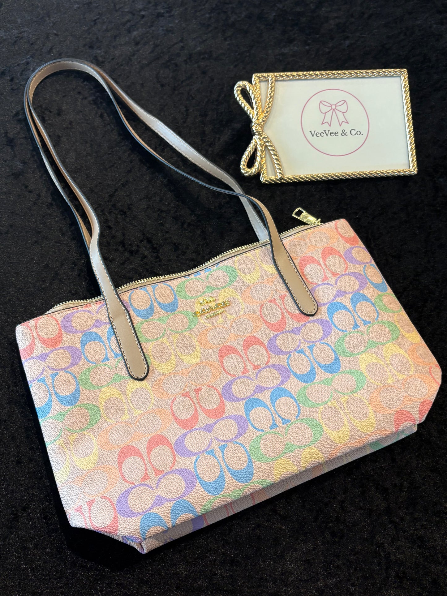 Rainbow Dream Monogram Tote