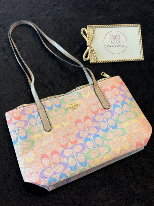Rainbow Dream Monogram Tote