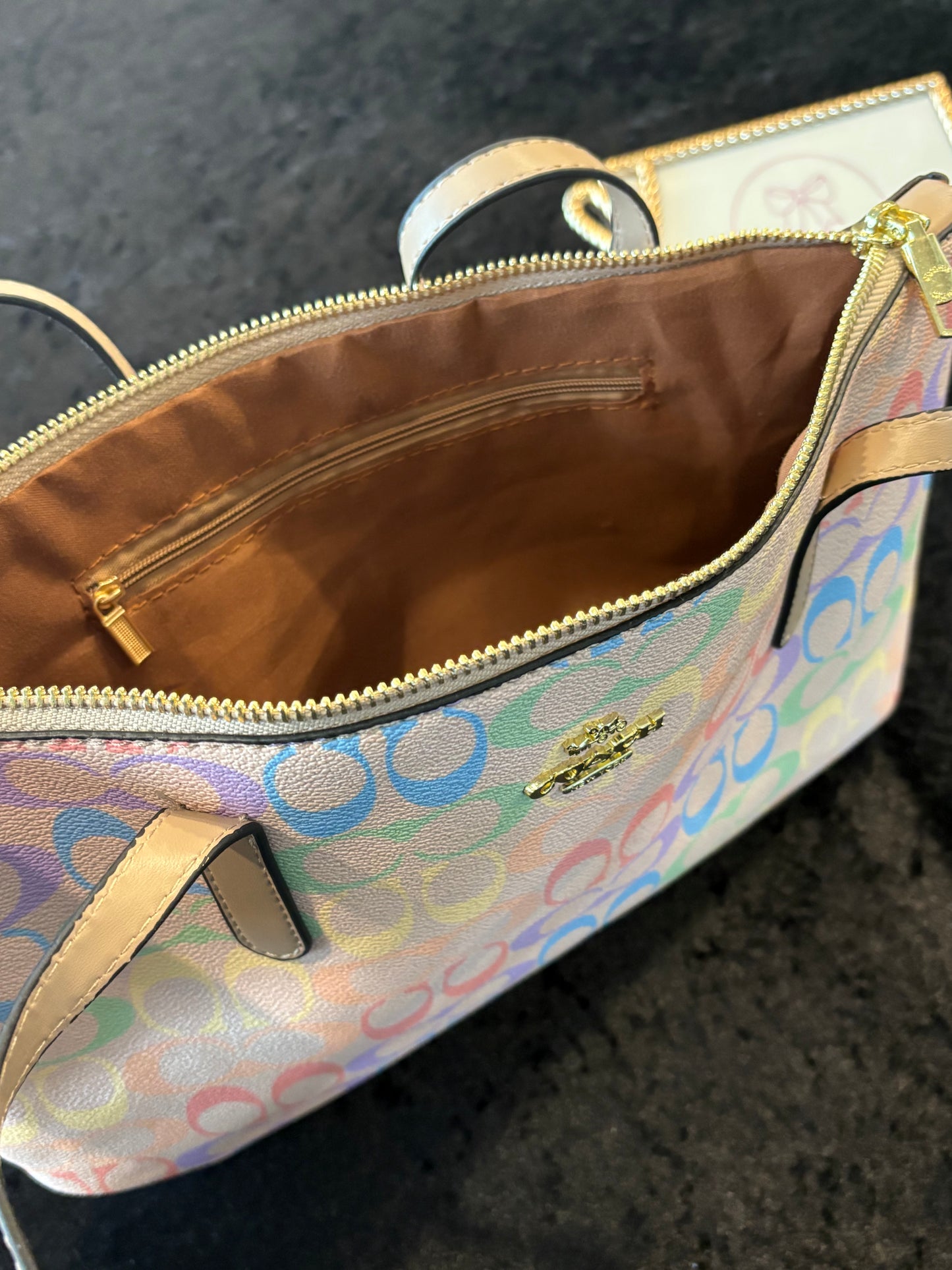 Rainbow Dream Monogram Tote