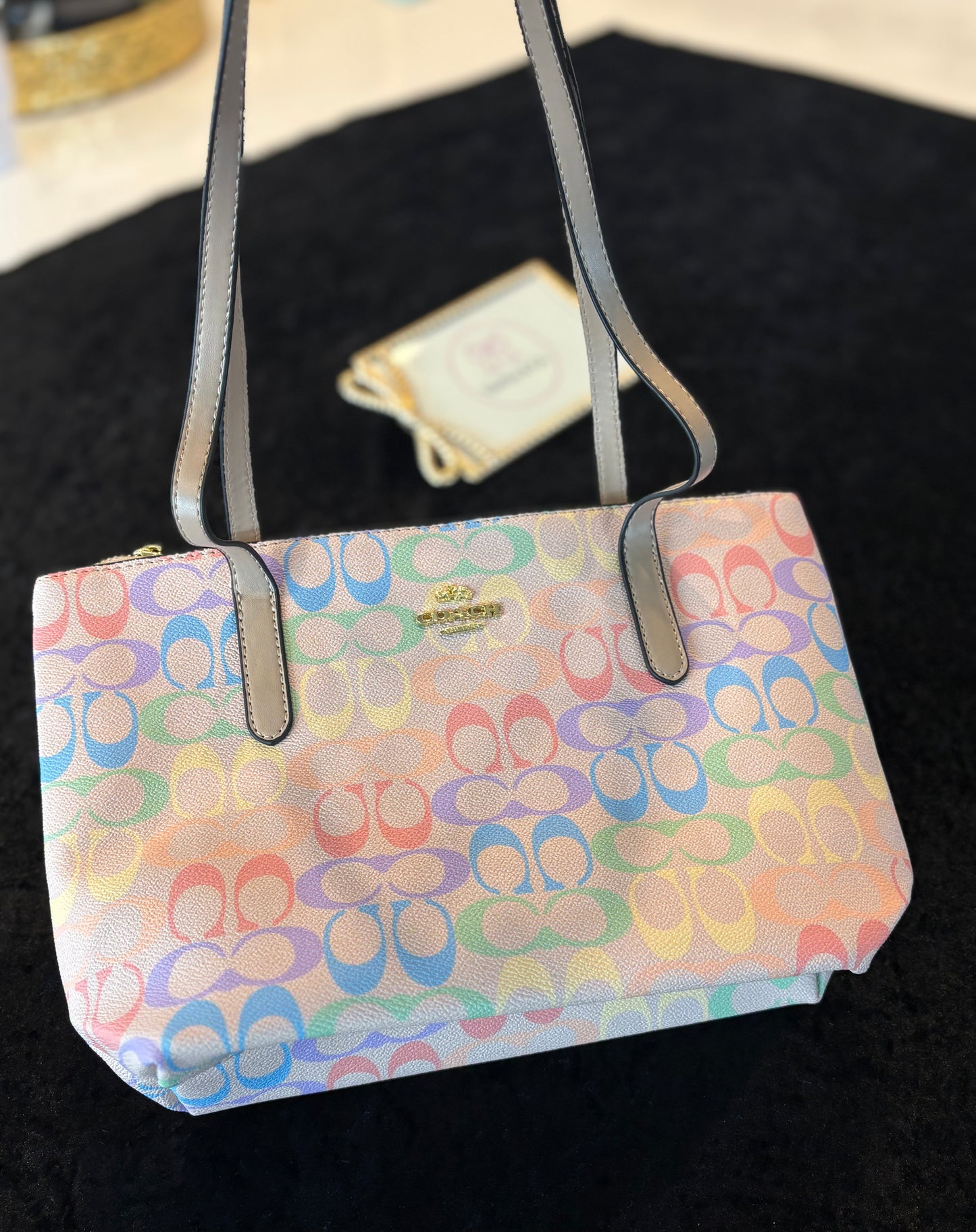 Rainbow Dream Monogram Tote
