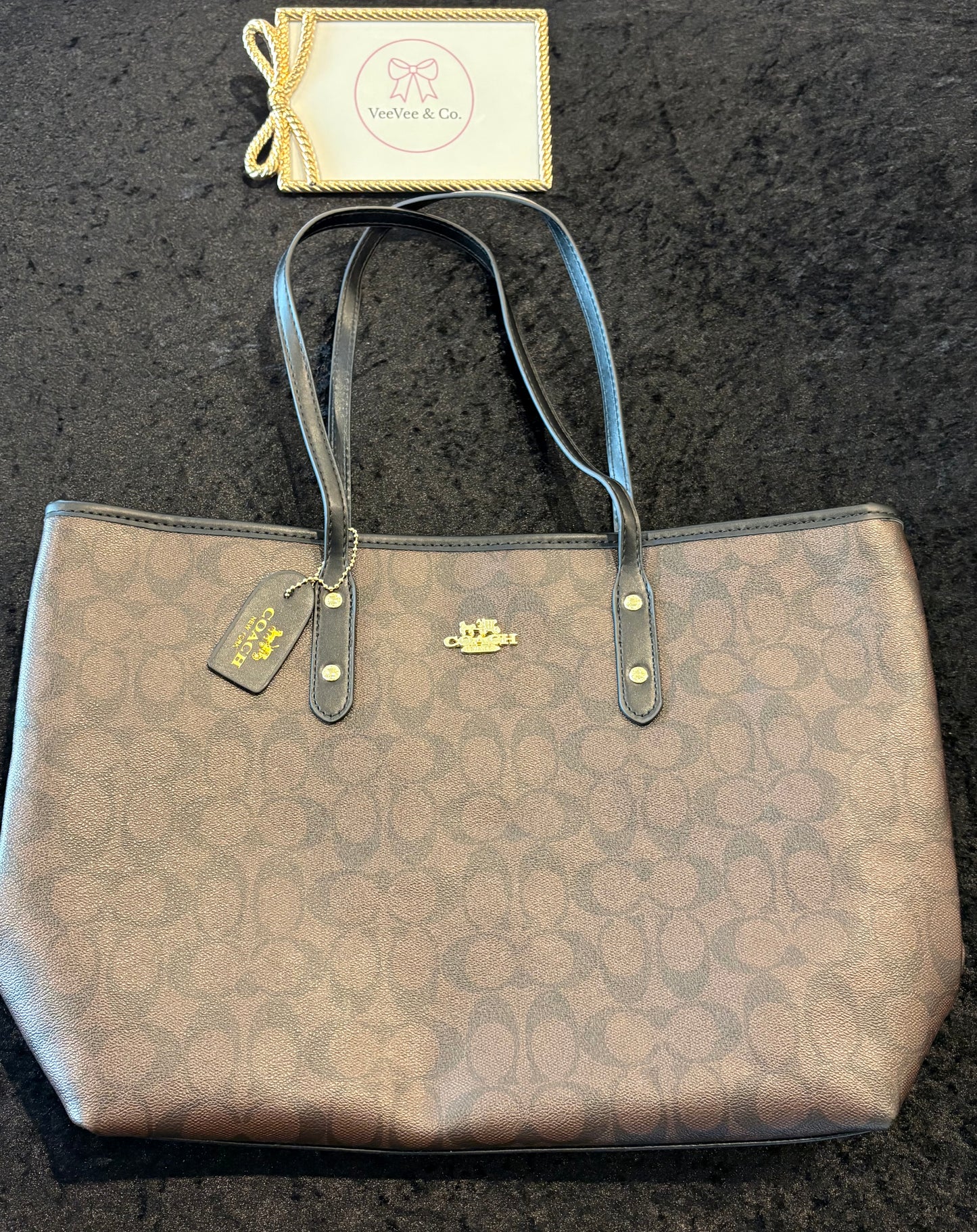 Luxe Trio Travel Set – Brown Monogram Tote, Pouch & Wristlet