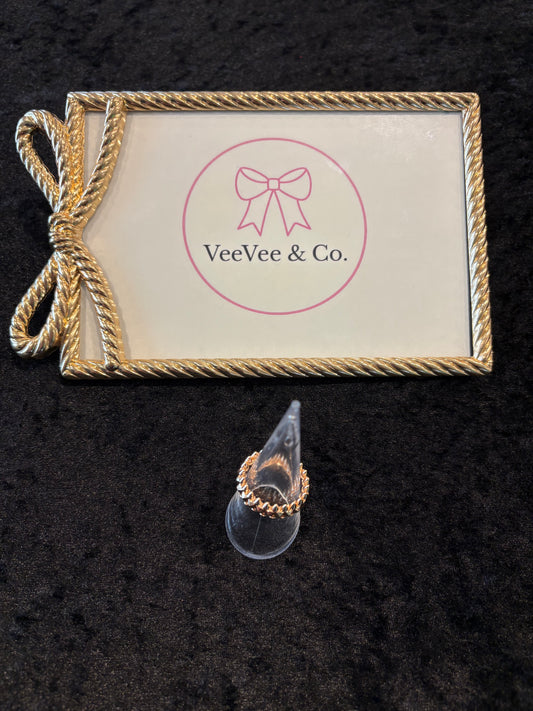Chic Rose Gold Spike Band