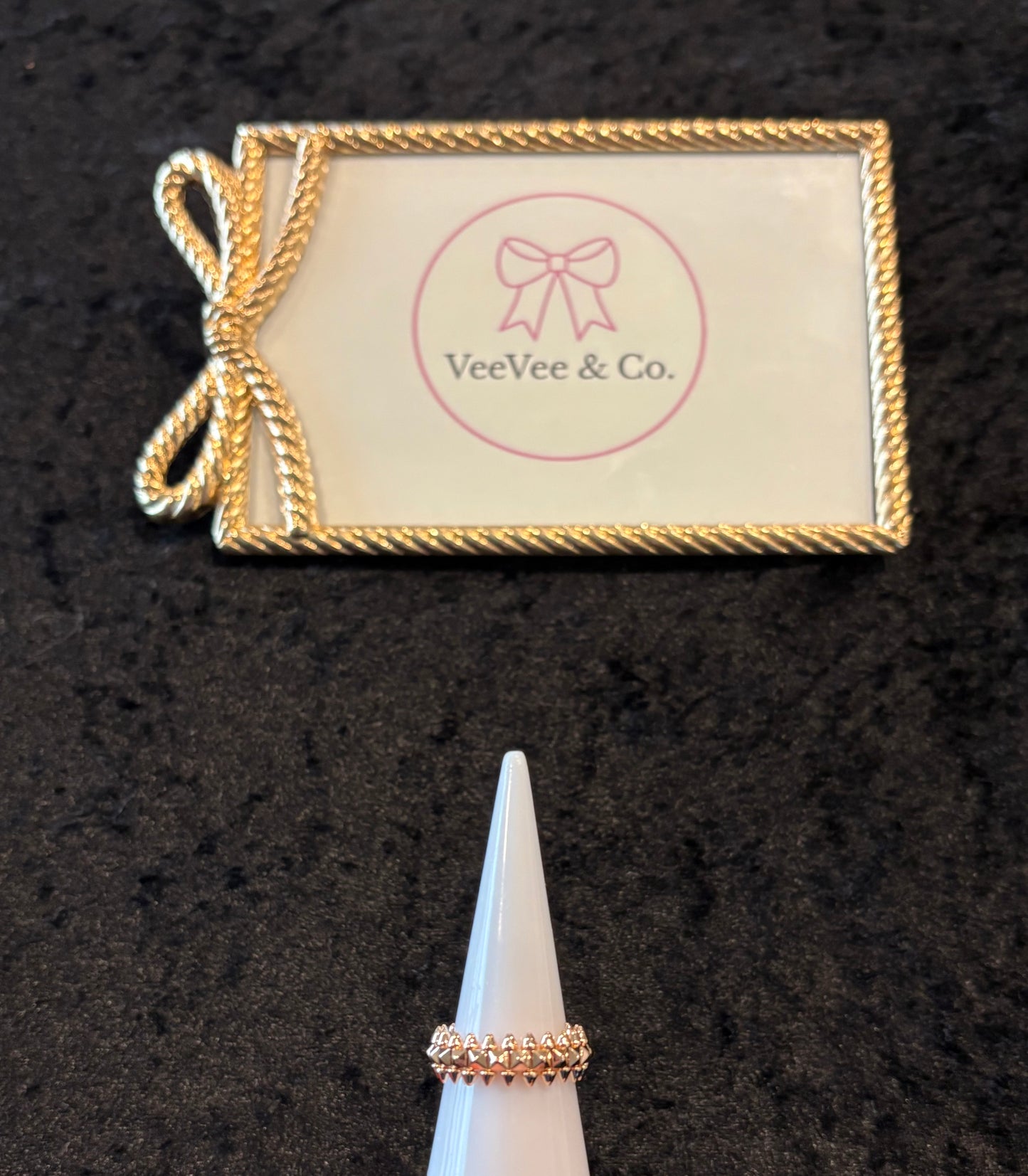 Chic Rose Gold Spike Band