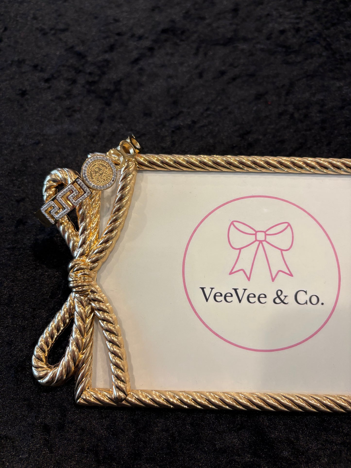 High Shine Gold Logo Bangle