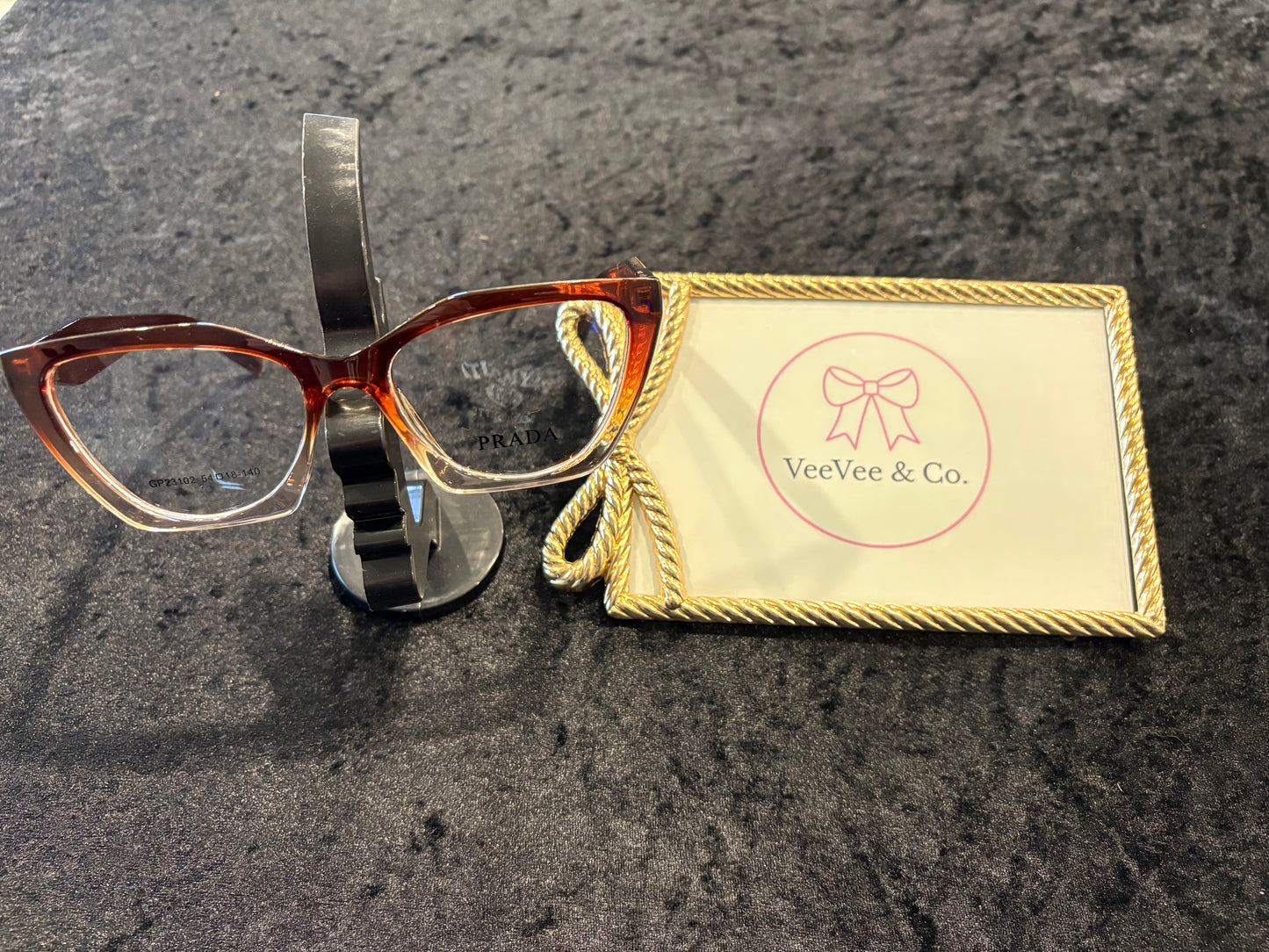 Brown Gradient Clear Bottom Glasses
