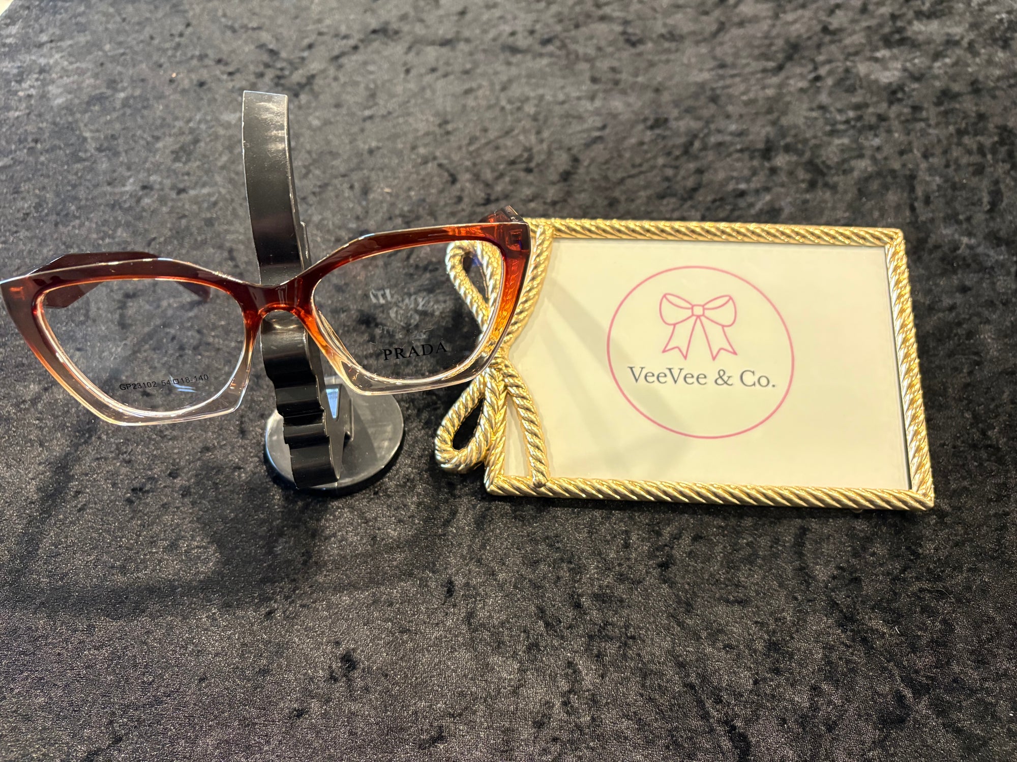 Brown Gradient Clear Bottom Glasses
