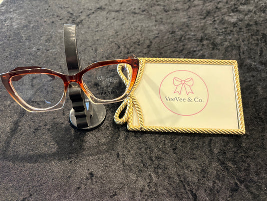 Brown Gradient Clear Bottom Glasses