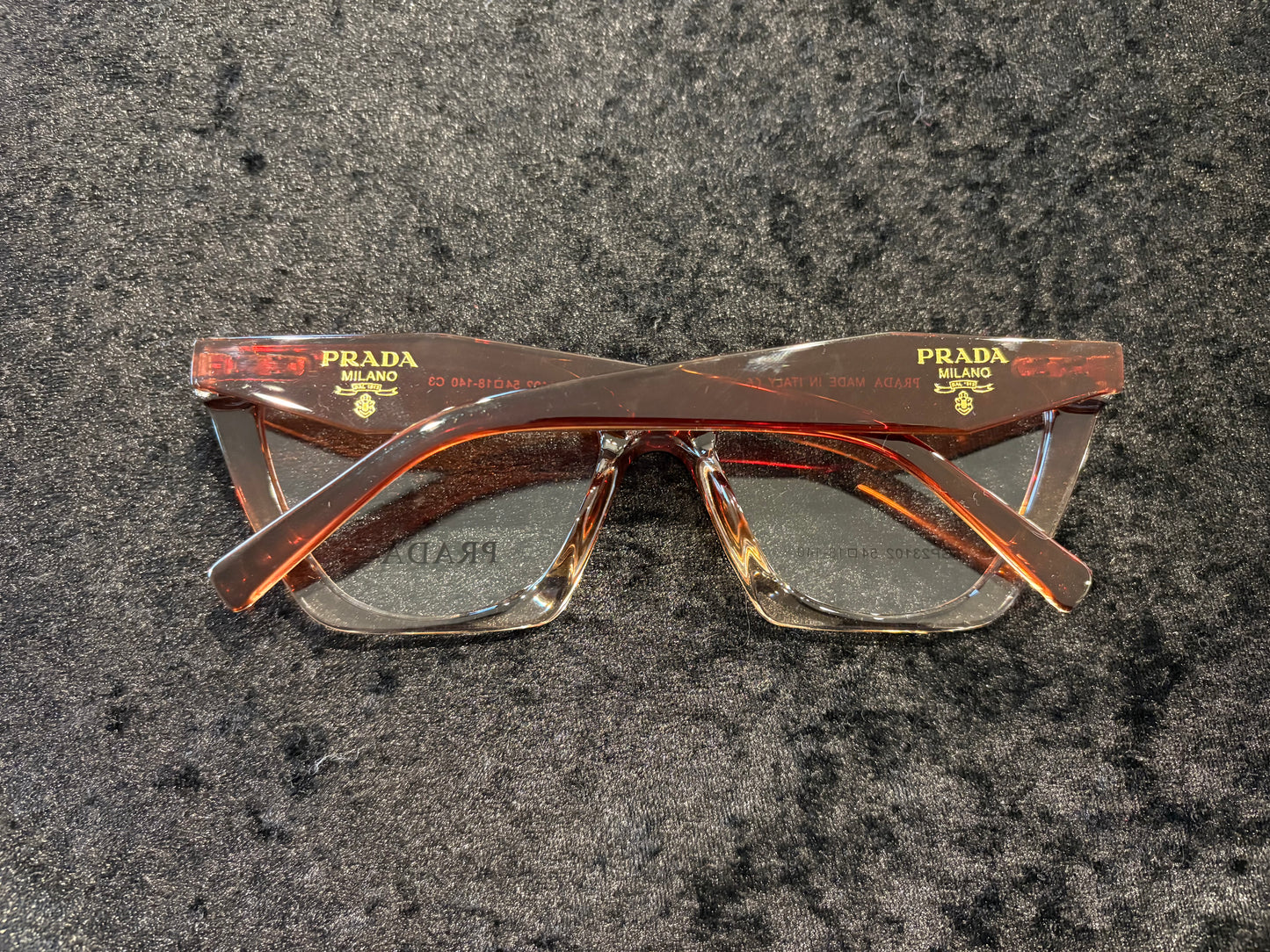 Brown Gradient Clear Bottom Glasses