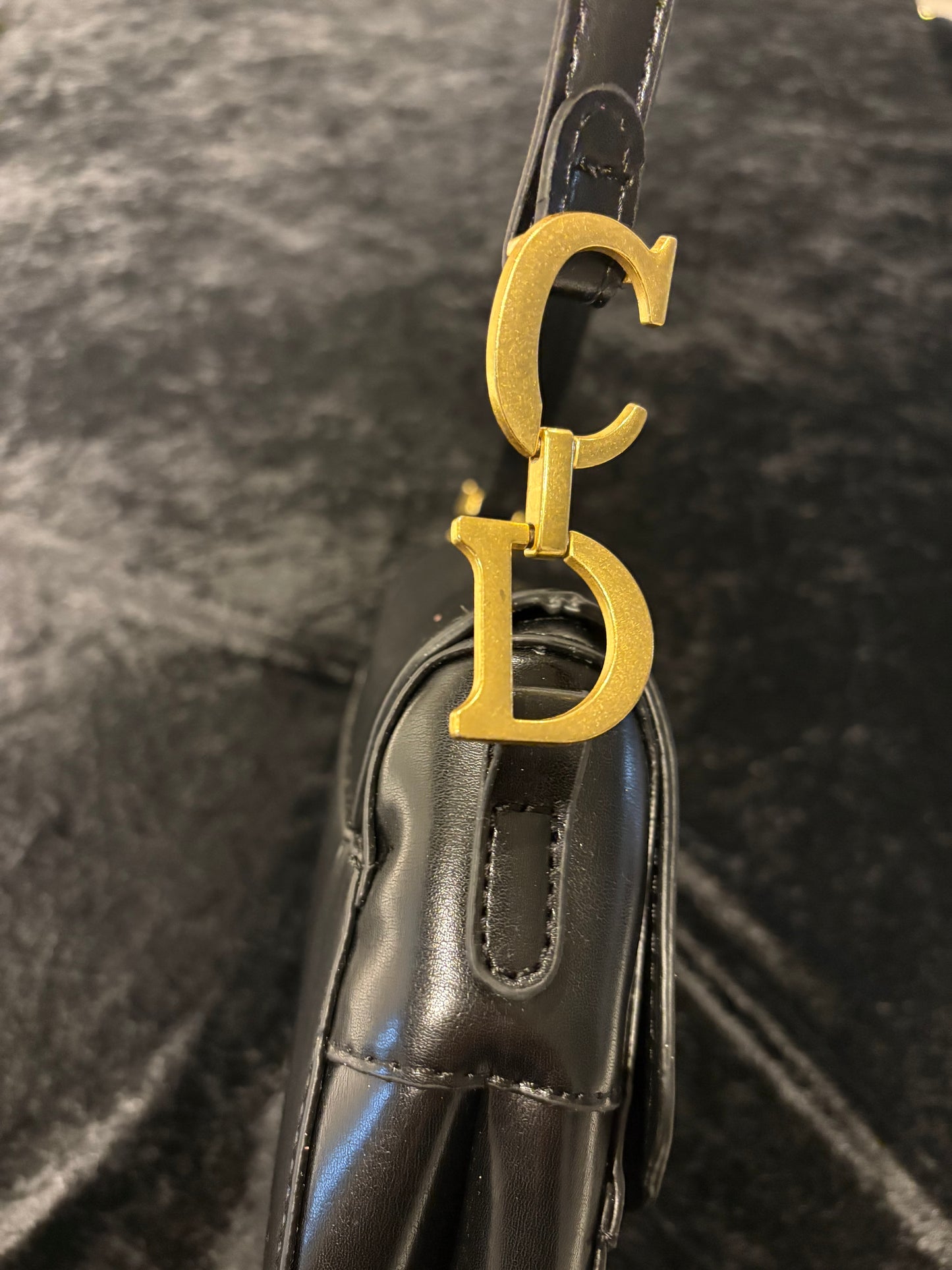Everyday Black Saddle Bag