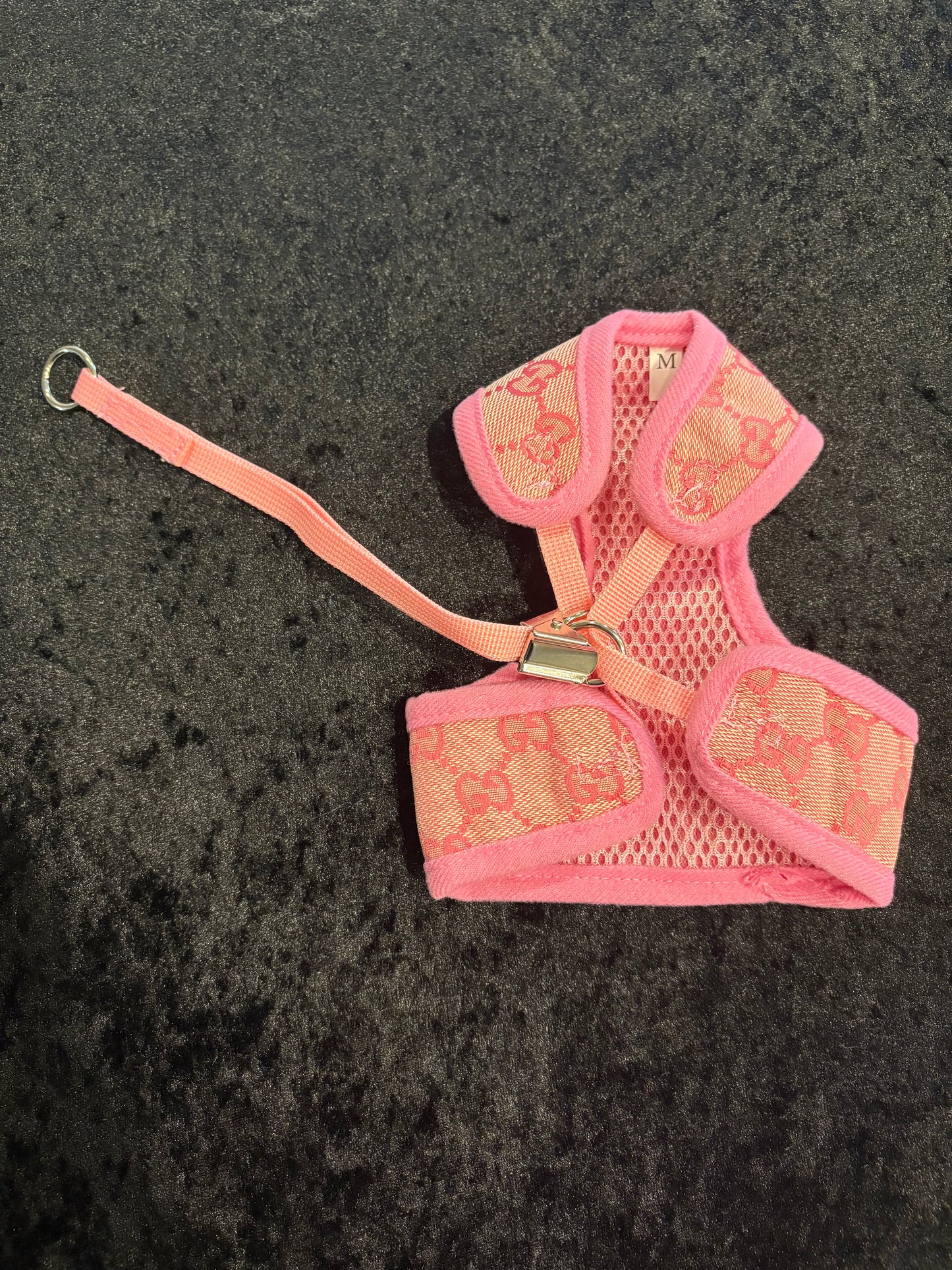 Pink Princess Pup Harness & Leash Set