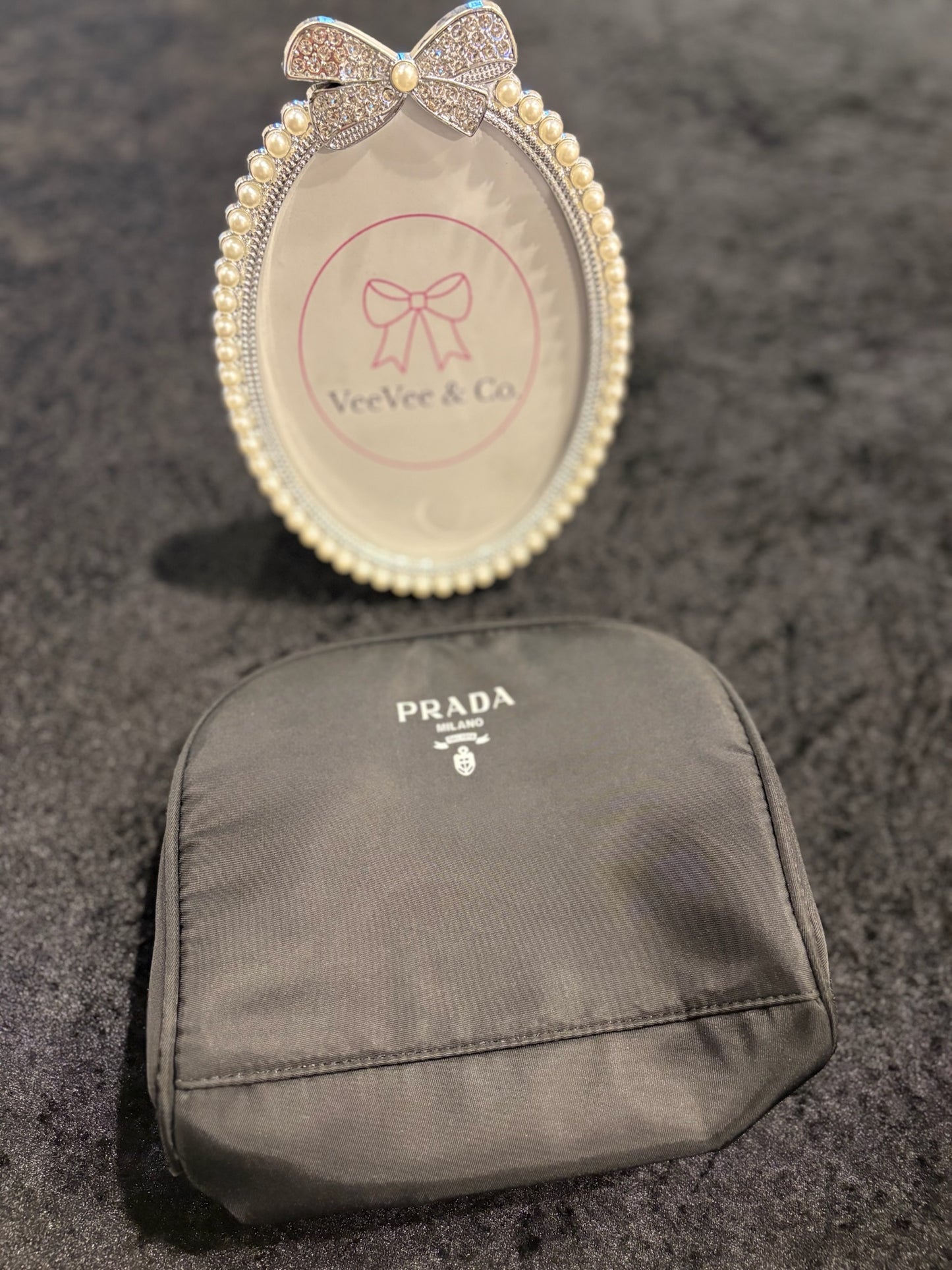 Midnight Luxe Nylon Pouch