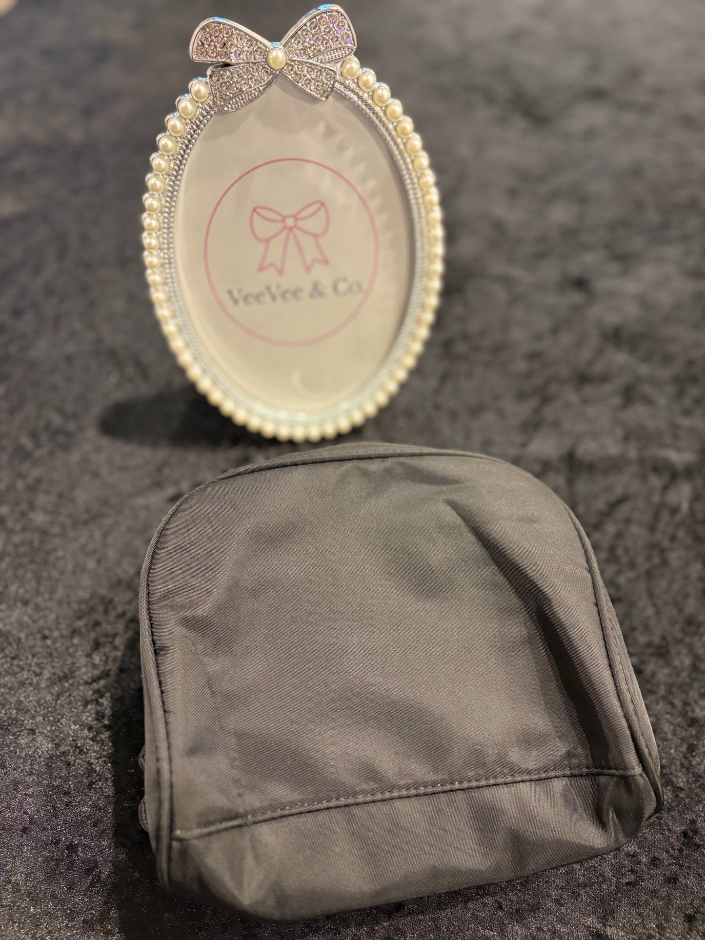 Midnight Luxe Nylon Pouch
