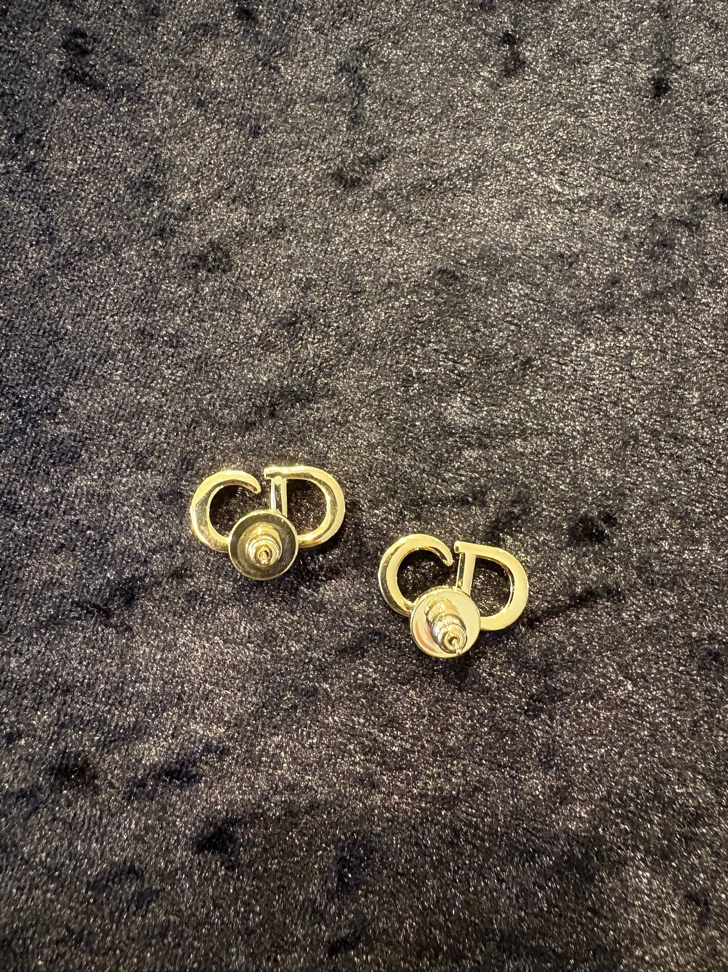 Sparkle Initial Stud Earrings