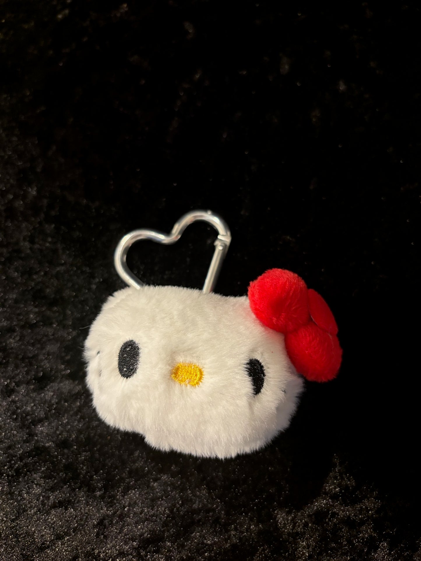 Hello Kitty Mini Head Keychain Collection ✧ 3 Bow Styles Heart Clip Charms