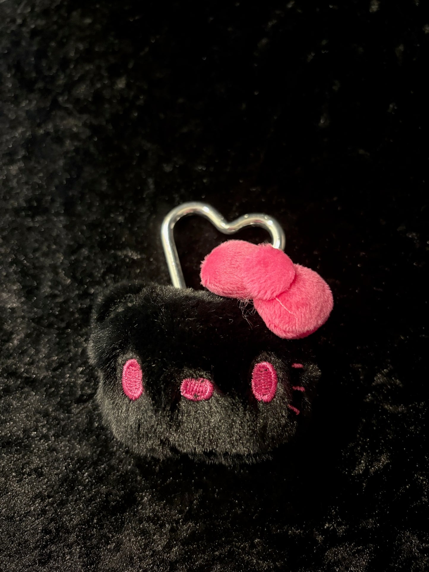 Hello Kitty Mini Head Keychain Collection ✧ 3 Bow Styles Heart Clip Charms