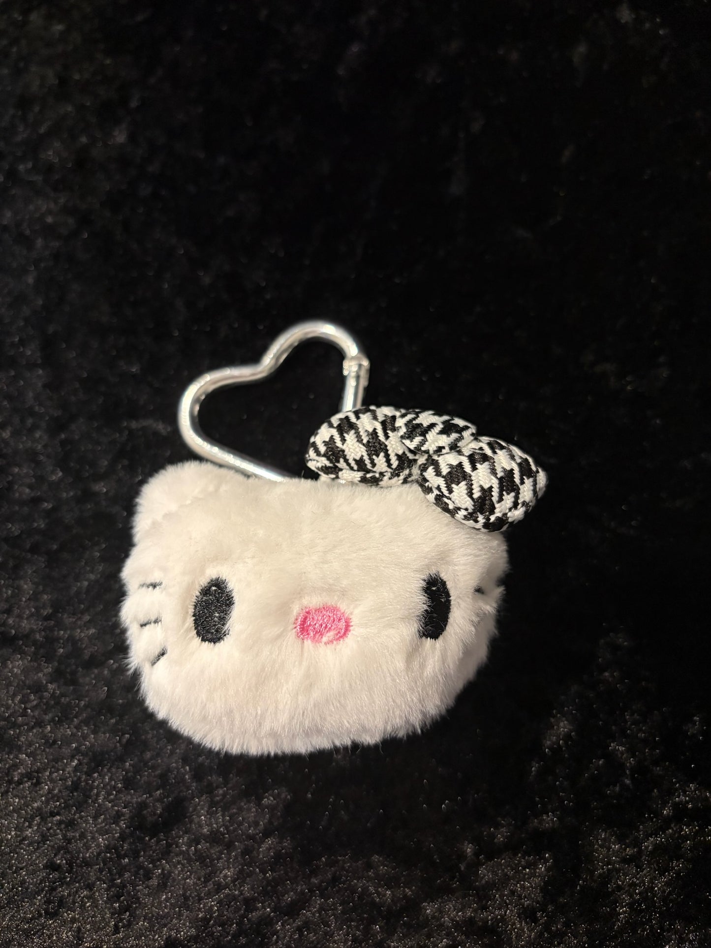 Hello Kitty Mini Head Keychain Collection ✧ 3 Bow Styles Heart Clip Charms