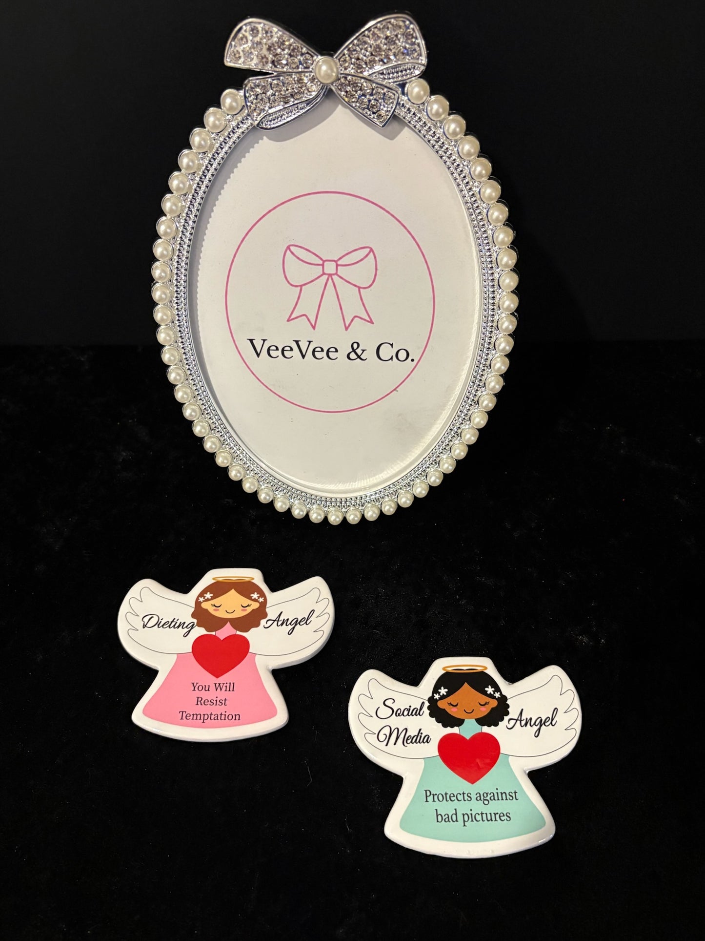 Angel Humor Magnet Duo ✧ Social Media & Dieting Angels