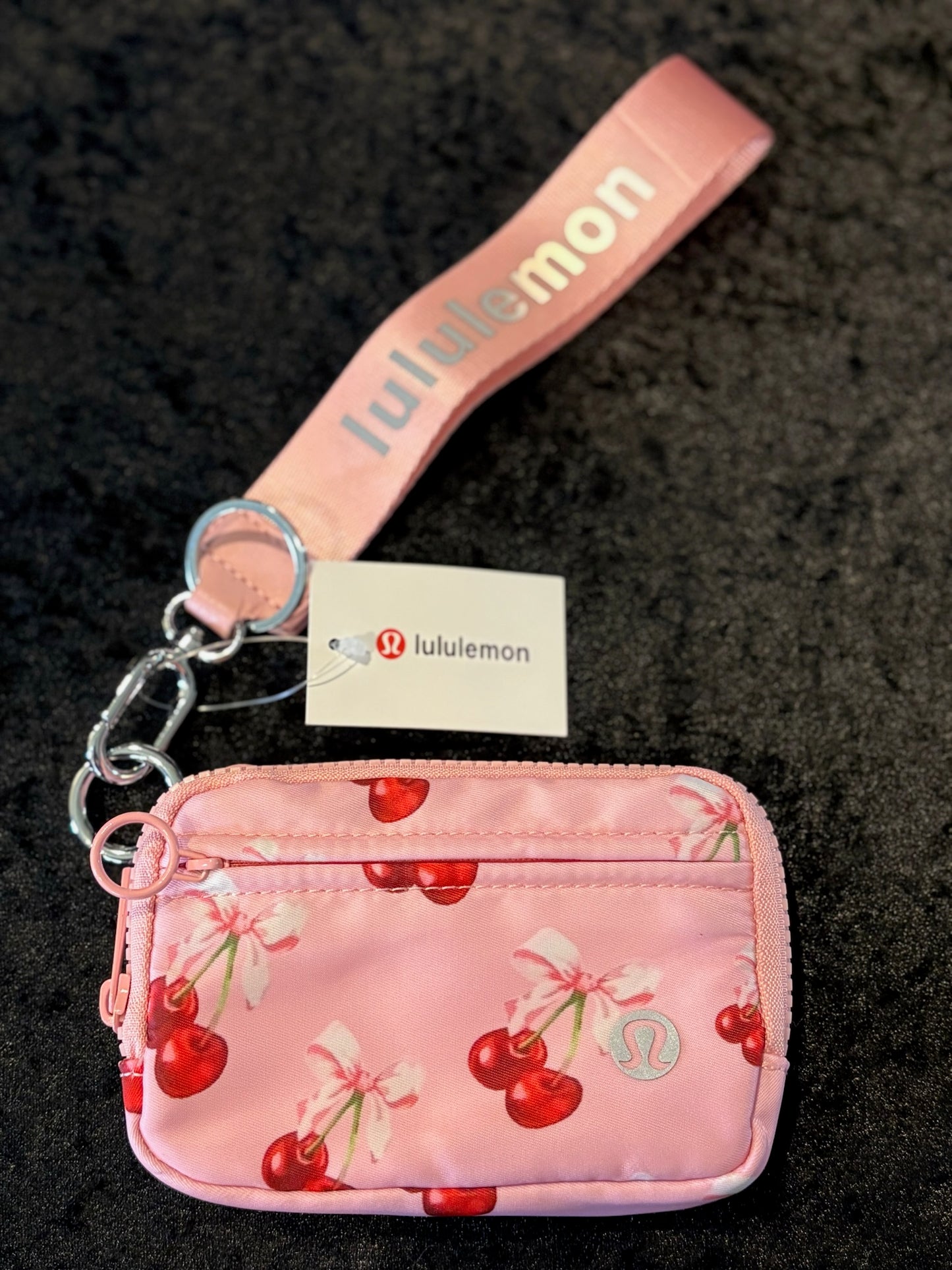 Cherry Darling Wristlet 🍒🎀 Zip Pouch & Wallet Combo