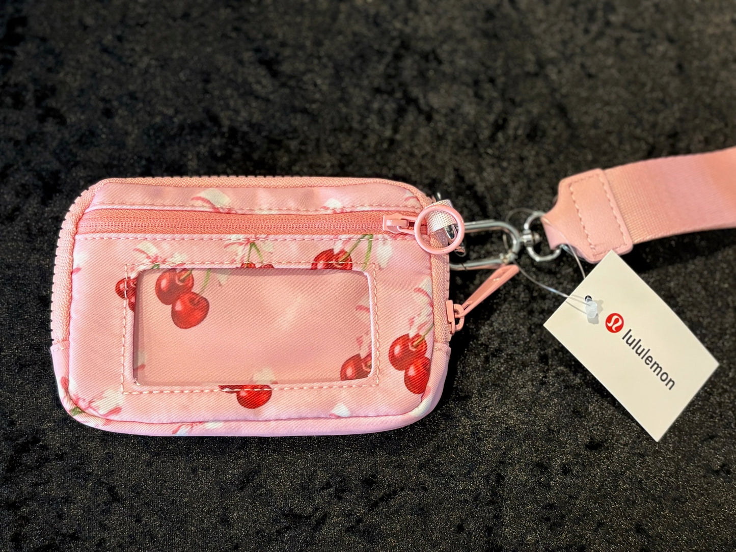 Cherry Darling Wristlet 🍒🎀 Zip Pouch & Wallet Combo