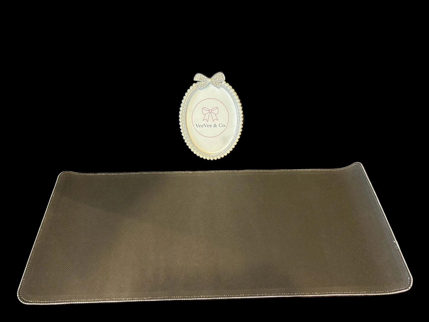 Pretty in Pink Desk Mat ✧ Bow & Logo Workspace Pad